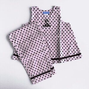 Girls' Polka Dot Top and Pants Set